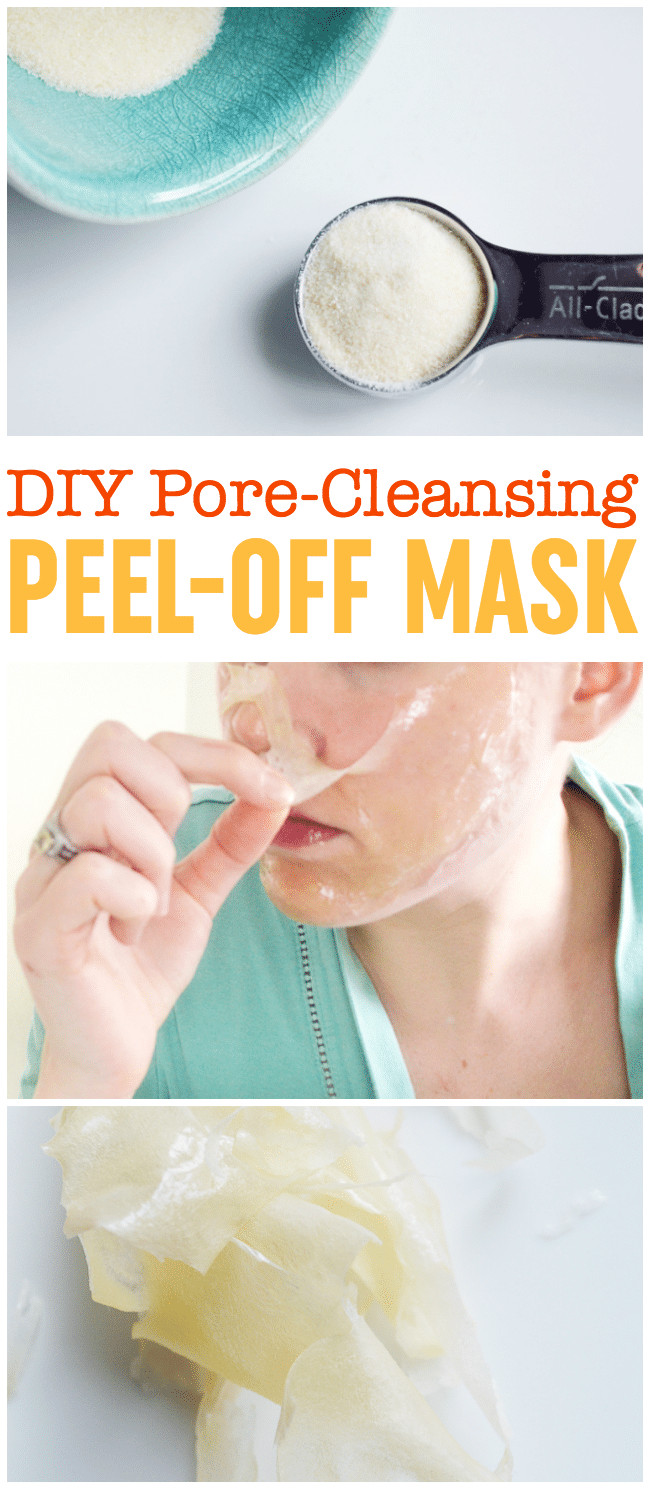 Face Peel Mask DIY
 DIY Peel f Mask Pore Cleansing Blackhead Busting Face