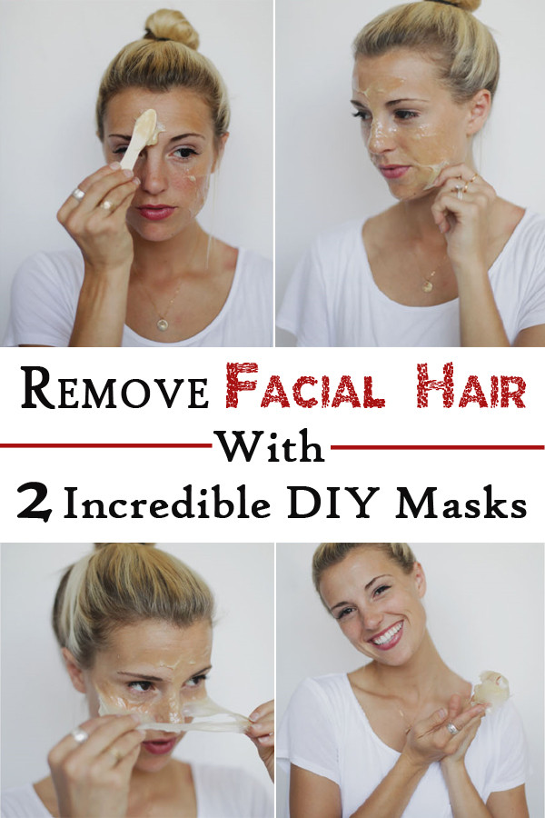 Facial Hair Removal DIY
 Remove Facial Hair With 2 Incredible DIY Masks