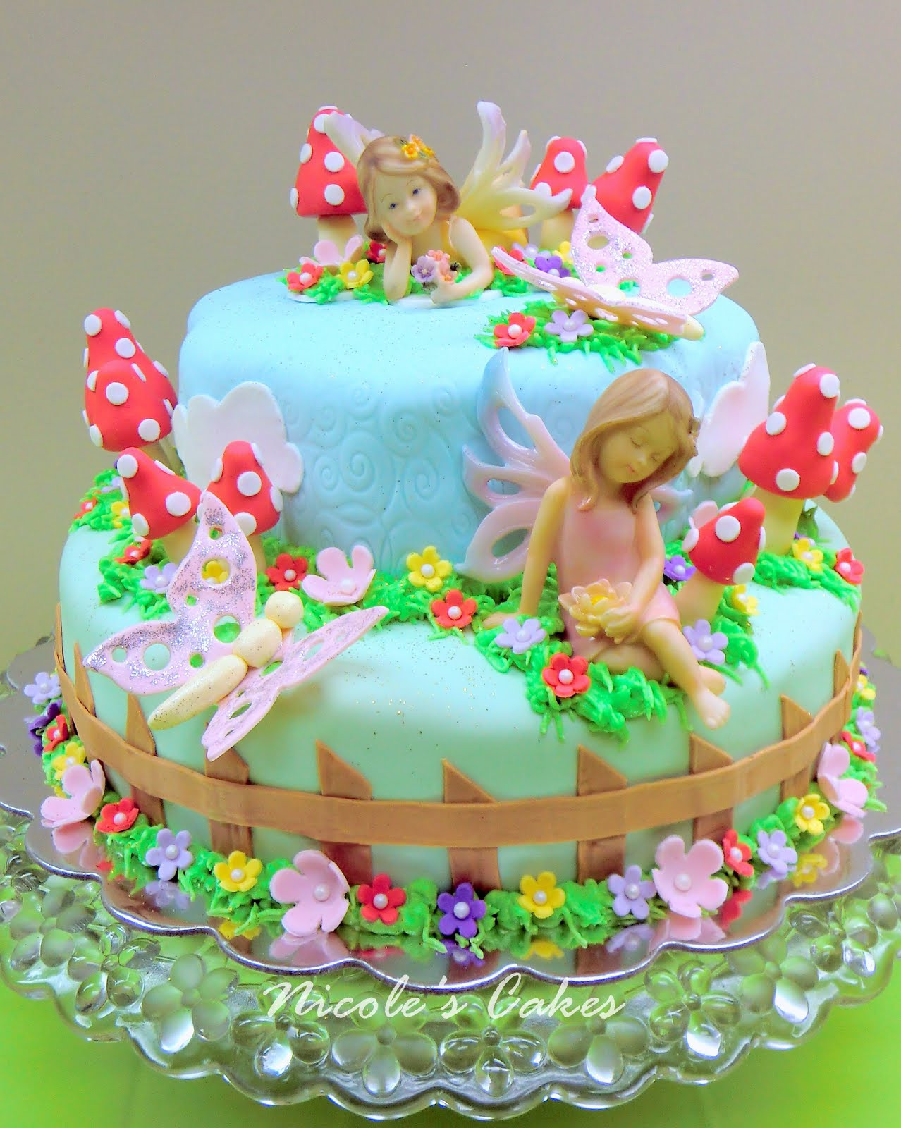 Fairy Birthday Cakes
 Birthday Cakes A Fairy Garden Cake