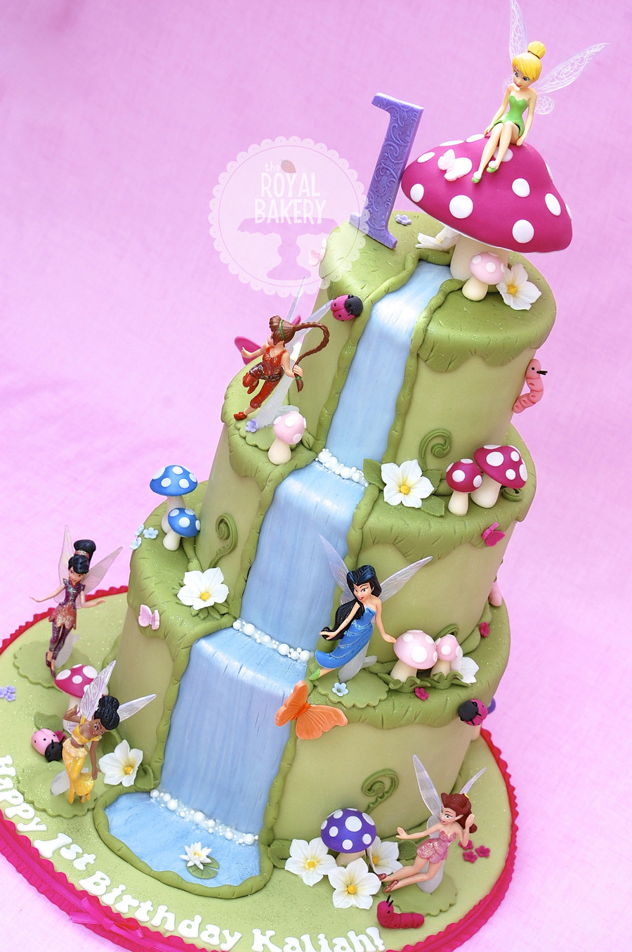 Fairy Birthday Cakes
 Fairy Themed First Birthday Party Cake Ideas