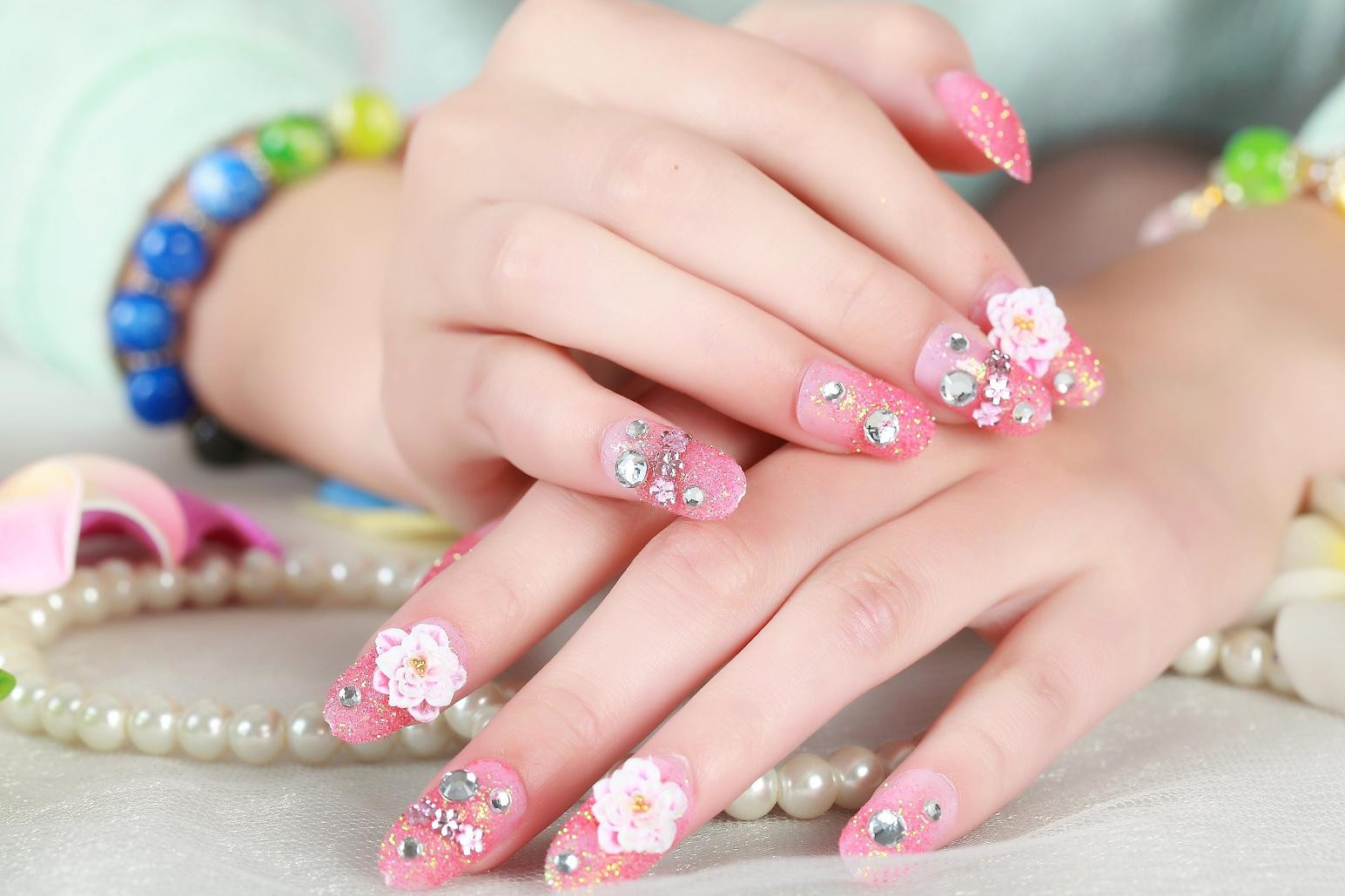 Fake Nail Designs For Kids
 2015 Hot Sales False Art Design Tips French Decorated Fake