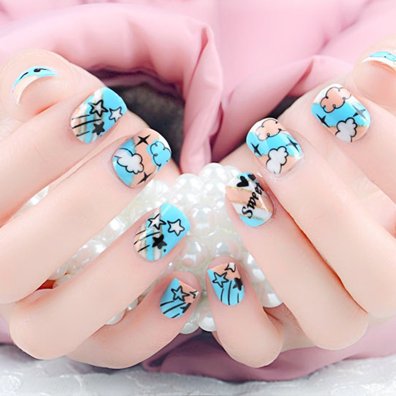 Fake Nail Designs For Kids
 Aliexpress Buy Hot Selling 24pcs set Fake Nails With