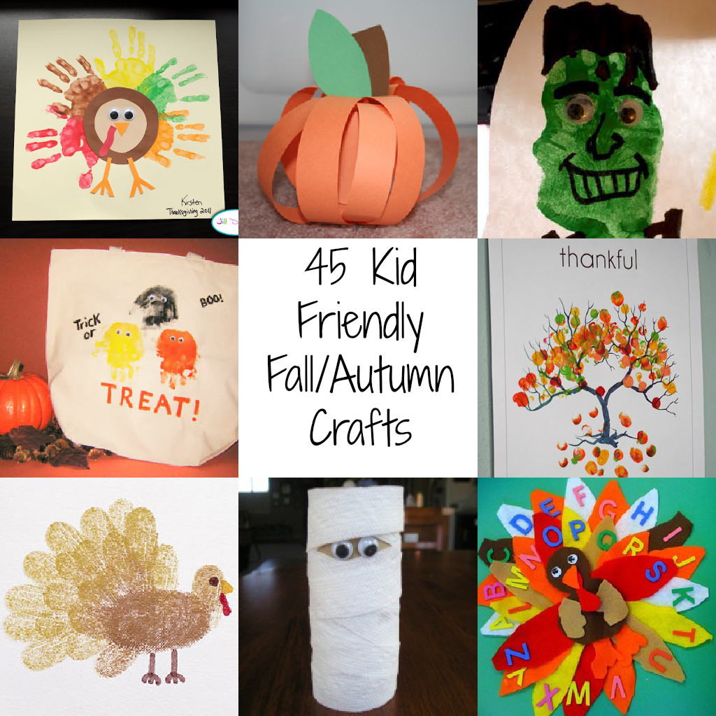 Fall Art Projects For Kids
 45 Kid Friendly Fall Autumn Crafts A Spectacled Owl