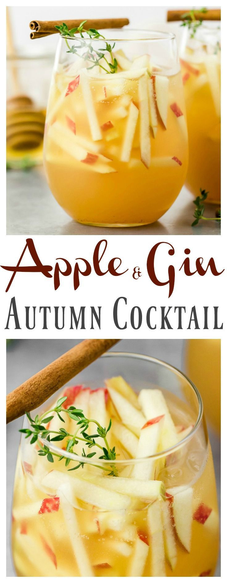 Fall Gin Drinks
 Apple & Gin Autumn Cocktail [with recipe video]