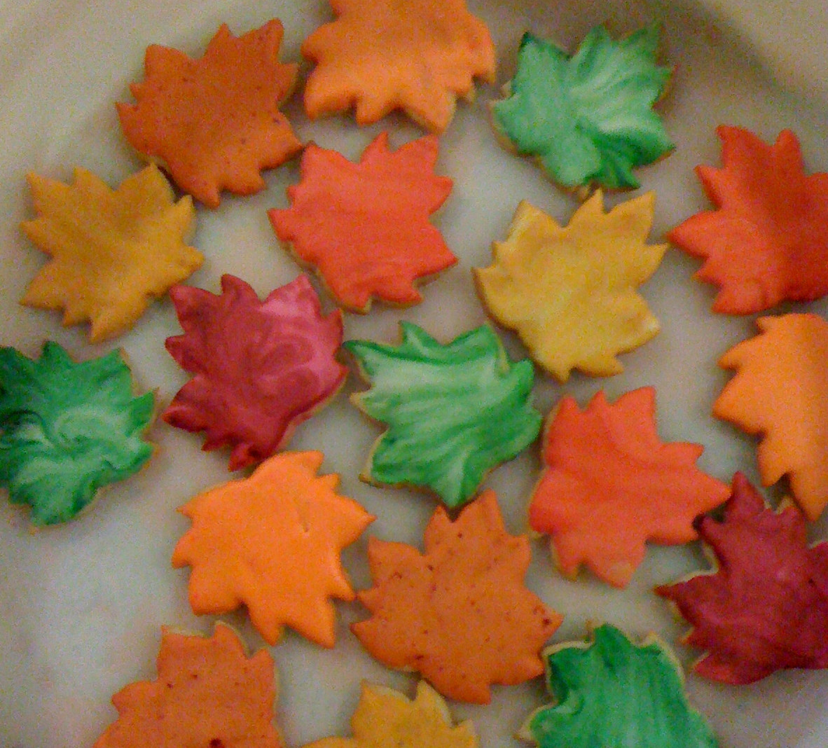 Fall Leaf Sugar Cookies
 Cut Me Up Some Sugar Cookies