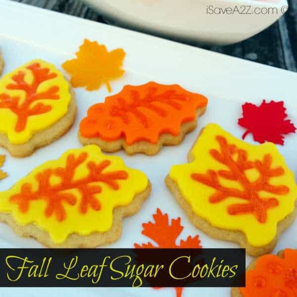 Fall Leaf Sugar Cookies
 Fall Leaf Sugar Cookies iSaveA2Z