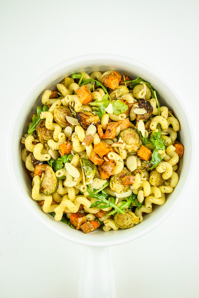 Fall Pasta Salad
 Vegan Fall Pasta Salad with Brussels Sprouts and Sweet