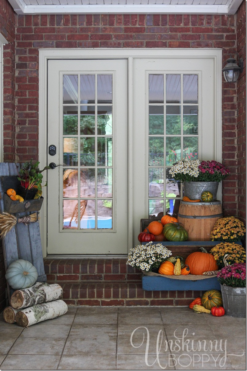 Fall Porch Decor
 Fall Porch Decor with Plants and Pumpkins Unskinny Boppy