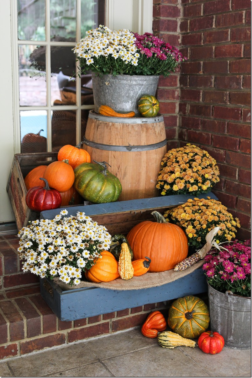 Fall Porch Decor
 Fall Porch Decor with Plants and Pumpkins Unskinny Boppy