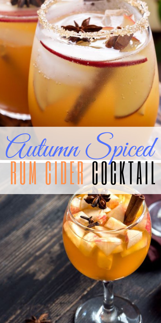 Fall Rum Drinks
 Fresh Drink Autumn Spiced Rum Cider Cocktail