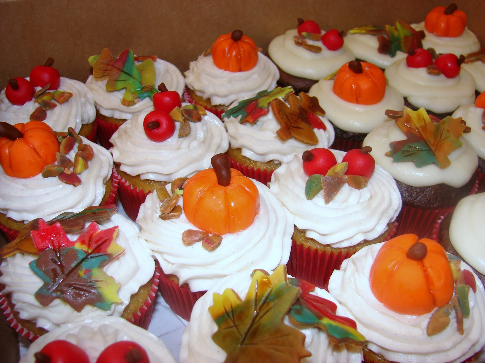 Fall Themed Cupcakes
 Ipsy Bipsy Bake Shop Fall Color Cupcakes