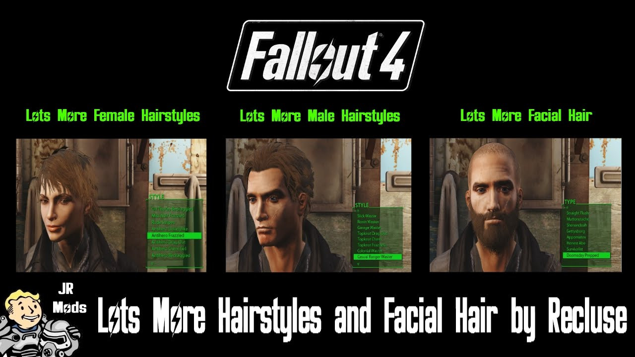 Fallout 4 Lots More Male Hairstyles
 Fallout 4 Mod Showcase Lots More Hairstyles And Facial