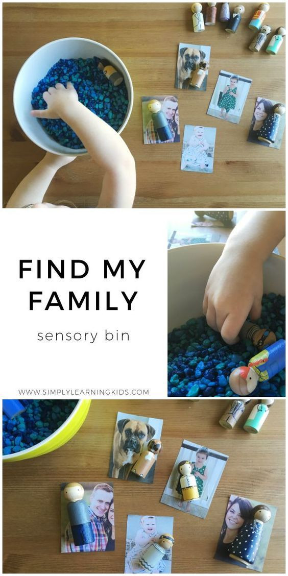 Family Themed Crafts For Toddlers
 Find My Family Sensory Bin