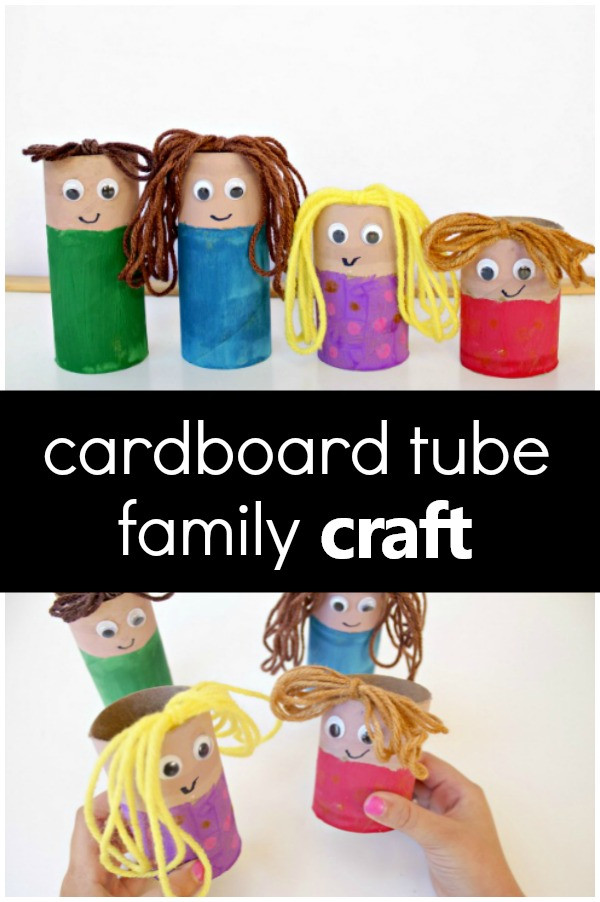 Family Themed Crafts For Toddlers
 Cardboard Tube Family Craft Fantastic Fun & Learning