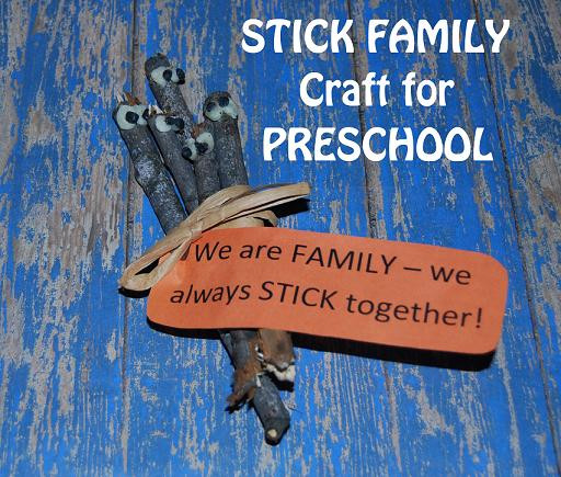 Family Themed Crafts For Toddlers
 My Funny Family Family Tree Stick Crafts for Preschool