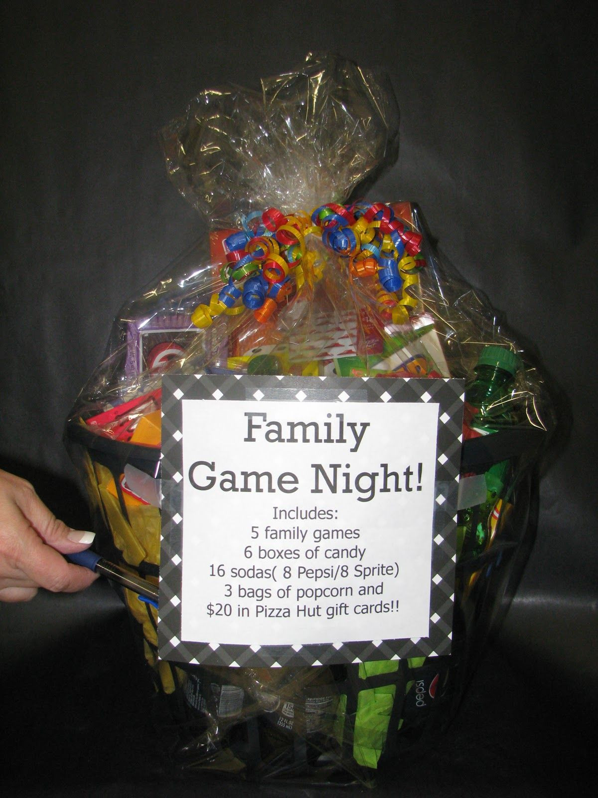 Family Themed Gift Basket Ideas
 Family game night basket