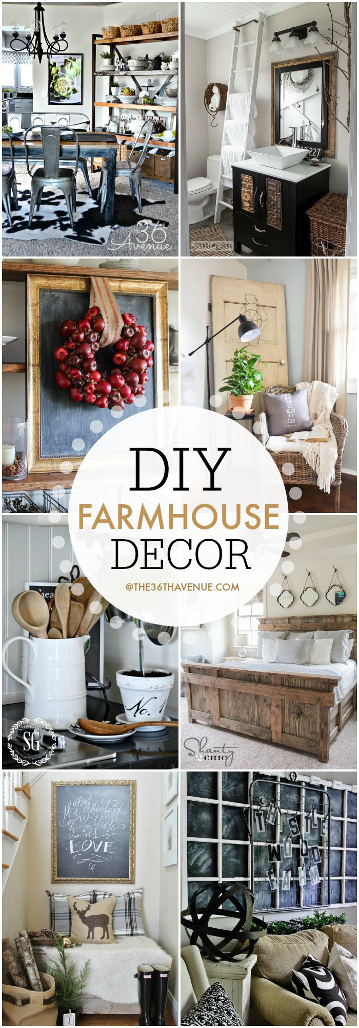 Farmhouse DIY Decor
 Farmhouse DIY Home Decor Ideas