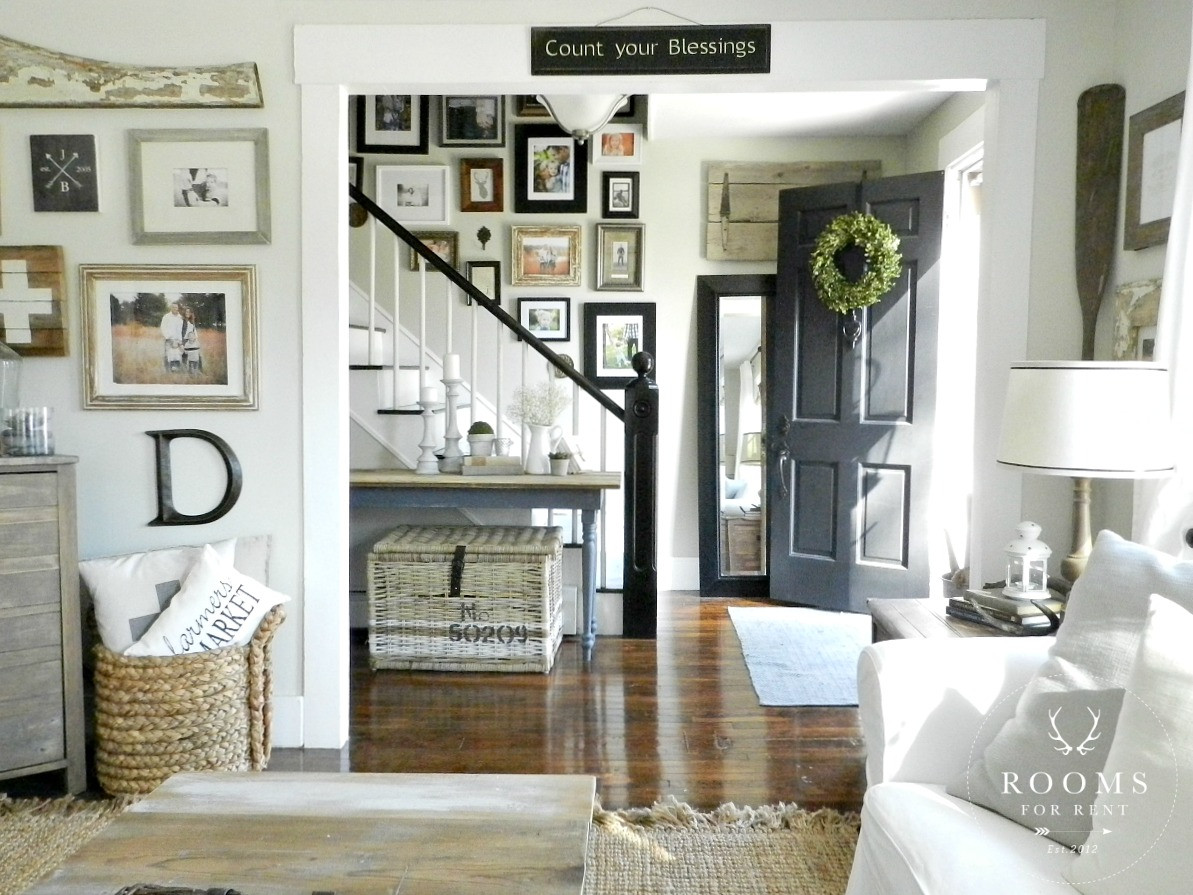 Farmhouse Living Room Paint Colors
 Farmhouse Style Gallery Wall Rooms For Rent blog