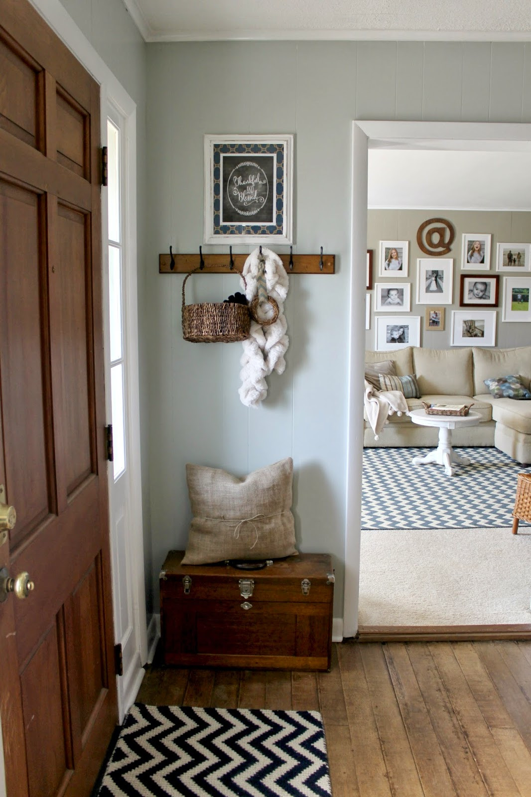 Farmhouse Living Room Paint Colors
 Grace Lee Cottage Living Room and Foyer updates