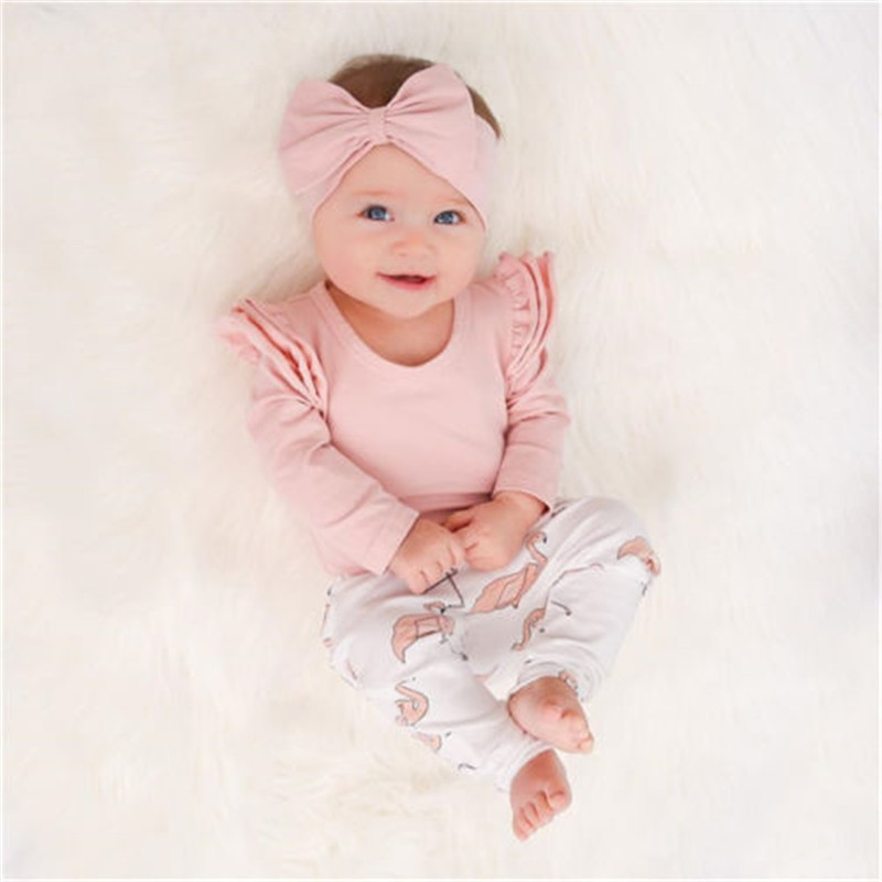 Fashion Baby Girls Clothes
 3PCS Set Cute Baby Girl Clothes 2018 Spring Toddler Kids