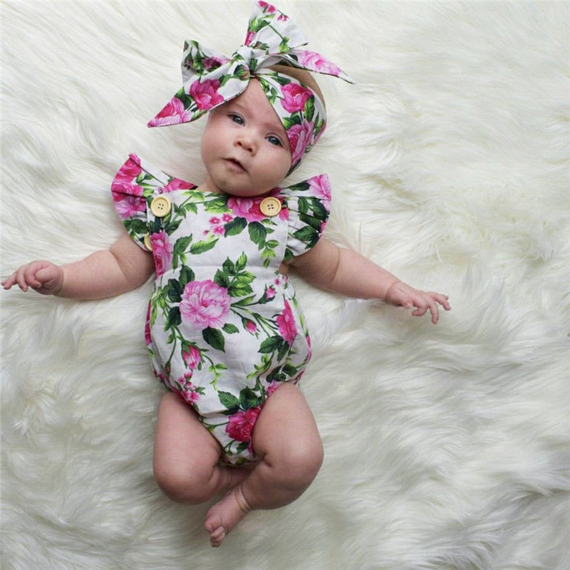 Fashion Baby Girls Clothes
 Newborn Infant Baby Girls Clothes square collar sleeveless