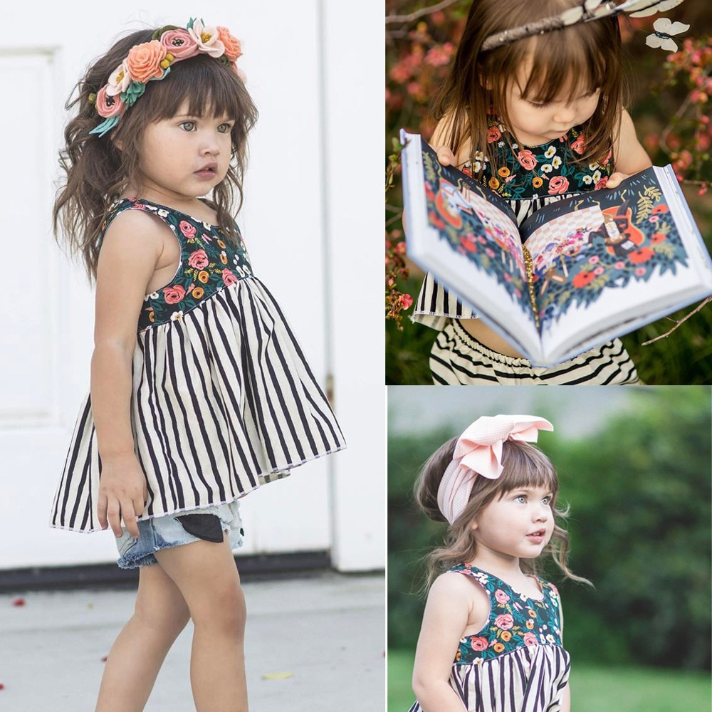 Fashion Clothes For Baby Girls
 NEW Fashion Cute Newborn Infant Baby Girl Floral Striped