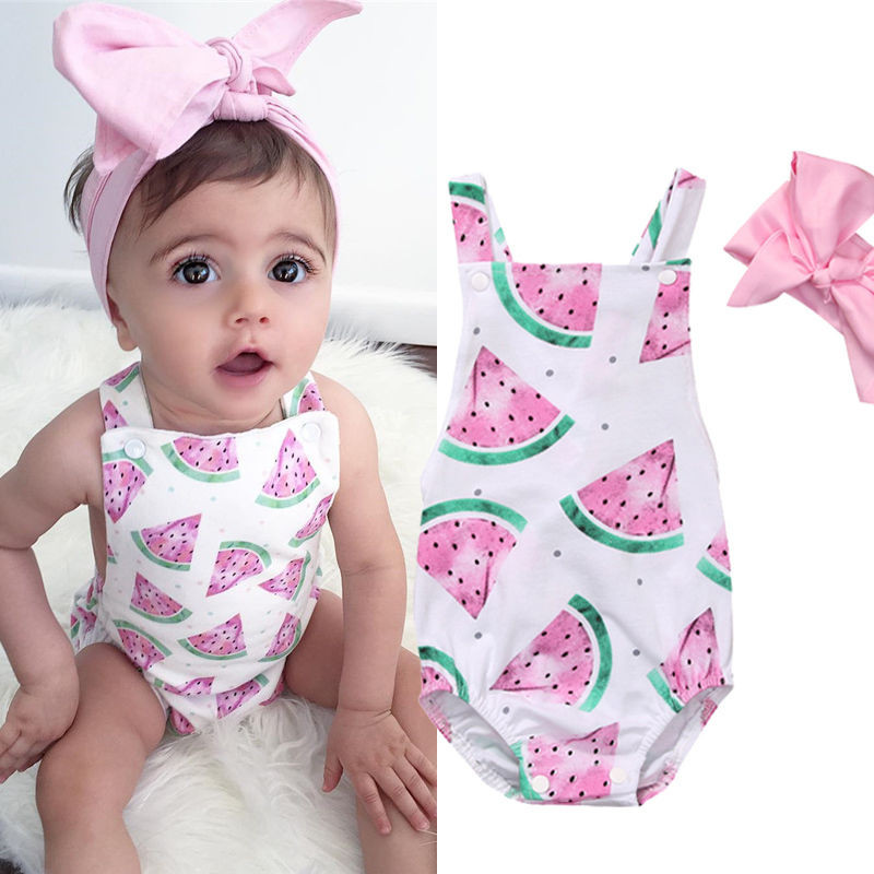 Fashion Clothes For Baby Girls
 Infant Kid Girls Rompers Child Clothing UK Stock Newborn