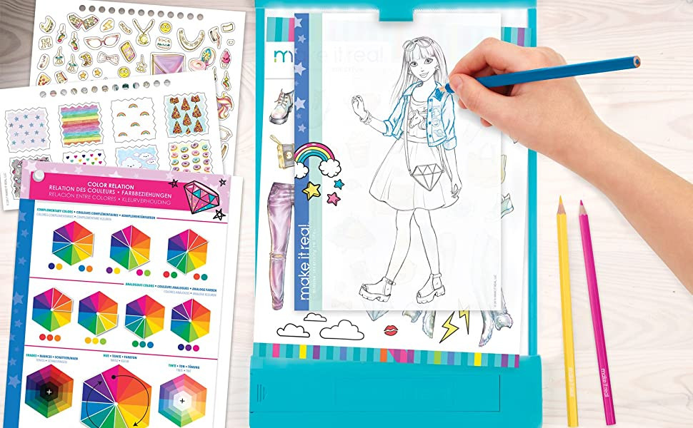 Fashion Design Book For Kids
 Amazon Make It Real Fashion Design Mega Set with