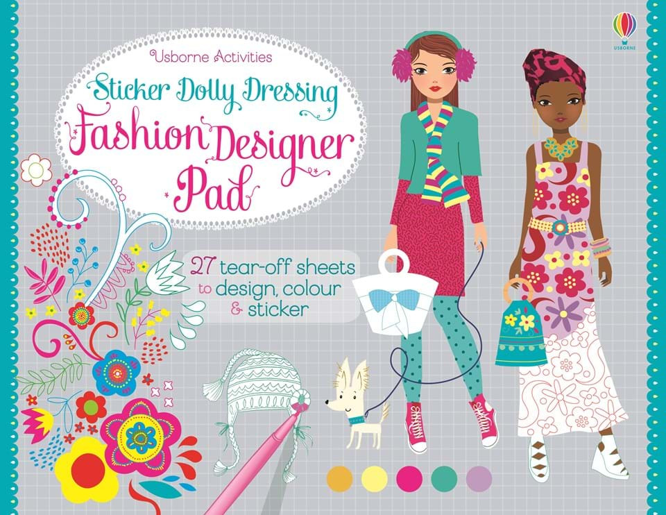 Fashion Design Book For Kids
 “Sticker Dolly Dressing Fashion designer pad” at Usborne