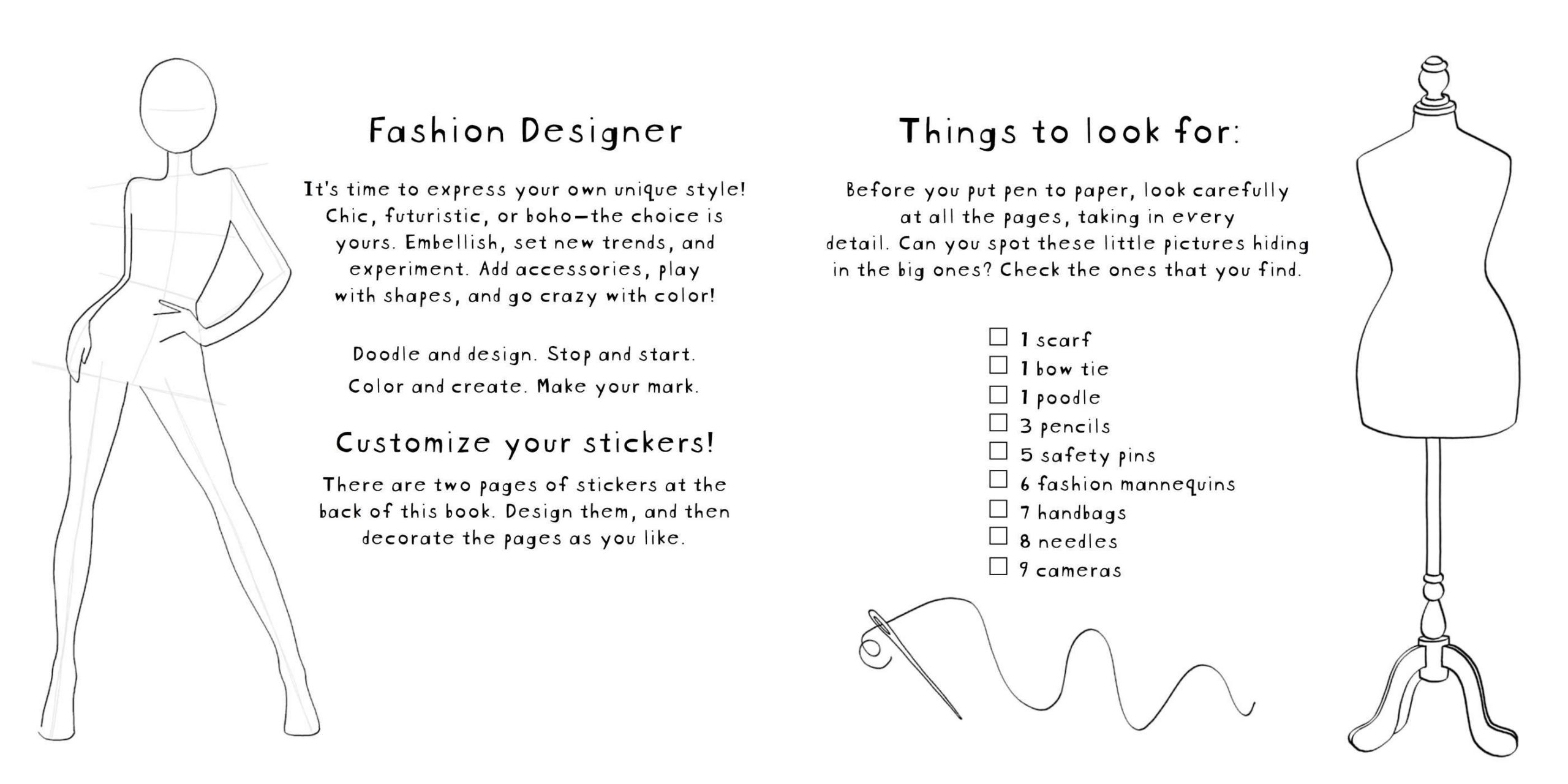 Fashion Design Book For Kids
 Fashion Designer