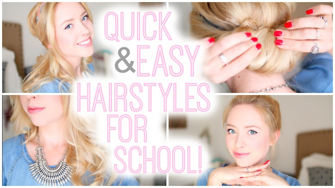 Fast And Easy Hairstyles For School
 Quick and Easy Hairstyles For School