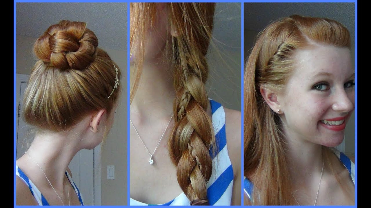 Fast And Easy Hairstyles For School
 3 Simple Quick and Easy Back to School Hairstyles