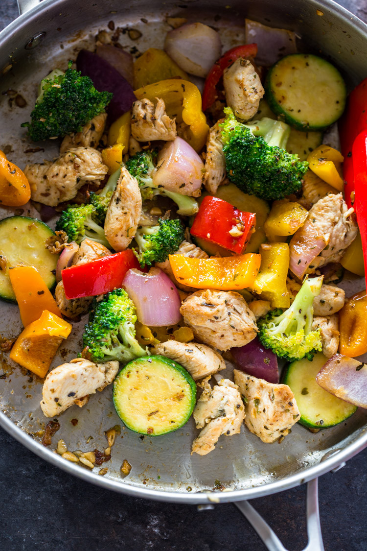 Fast Healthy Dinner
 Quick Healthy 15 Minute Stir Fry Chicken and Veggies