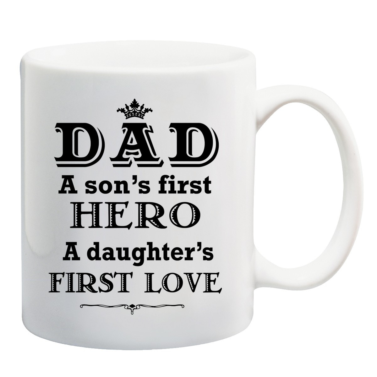 Father And Son Gift Ideas
 Dad a sons first hero quote mug great fathers day t idea