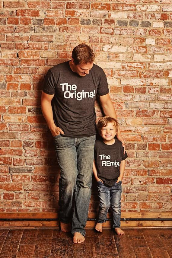 Father And Son Gift Ideas
 Fathers Day Gift Matching Family Shirts Original and Remix