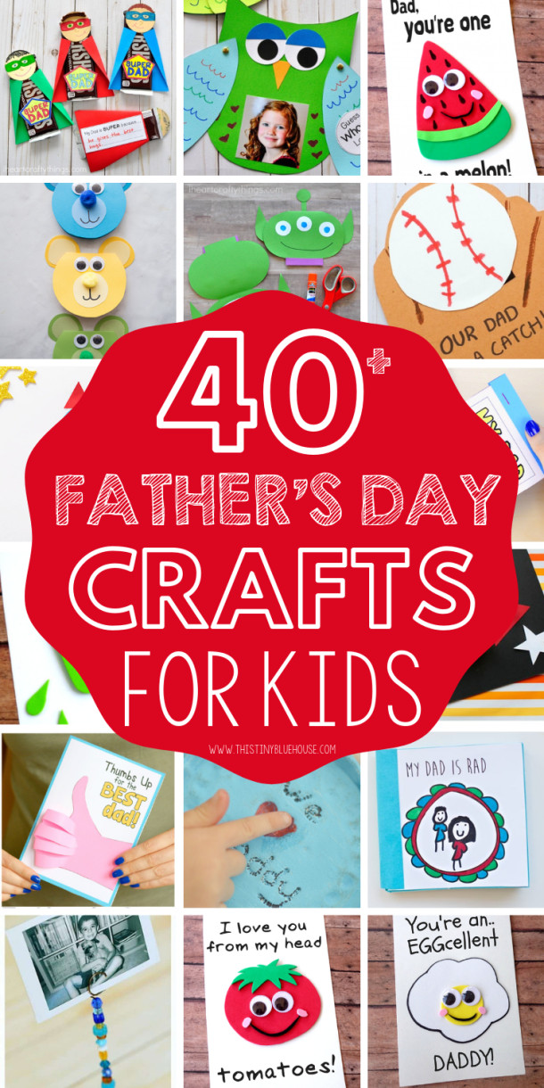 Father Day Craft Ideas Toddlers
 40 Cute Father s Day Crafts For Kids This Tiny Blue House