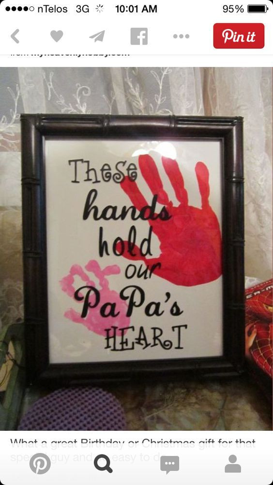 Father'S Day Gift Ideas For Papa
 handprint card for papa in 2020