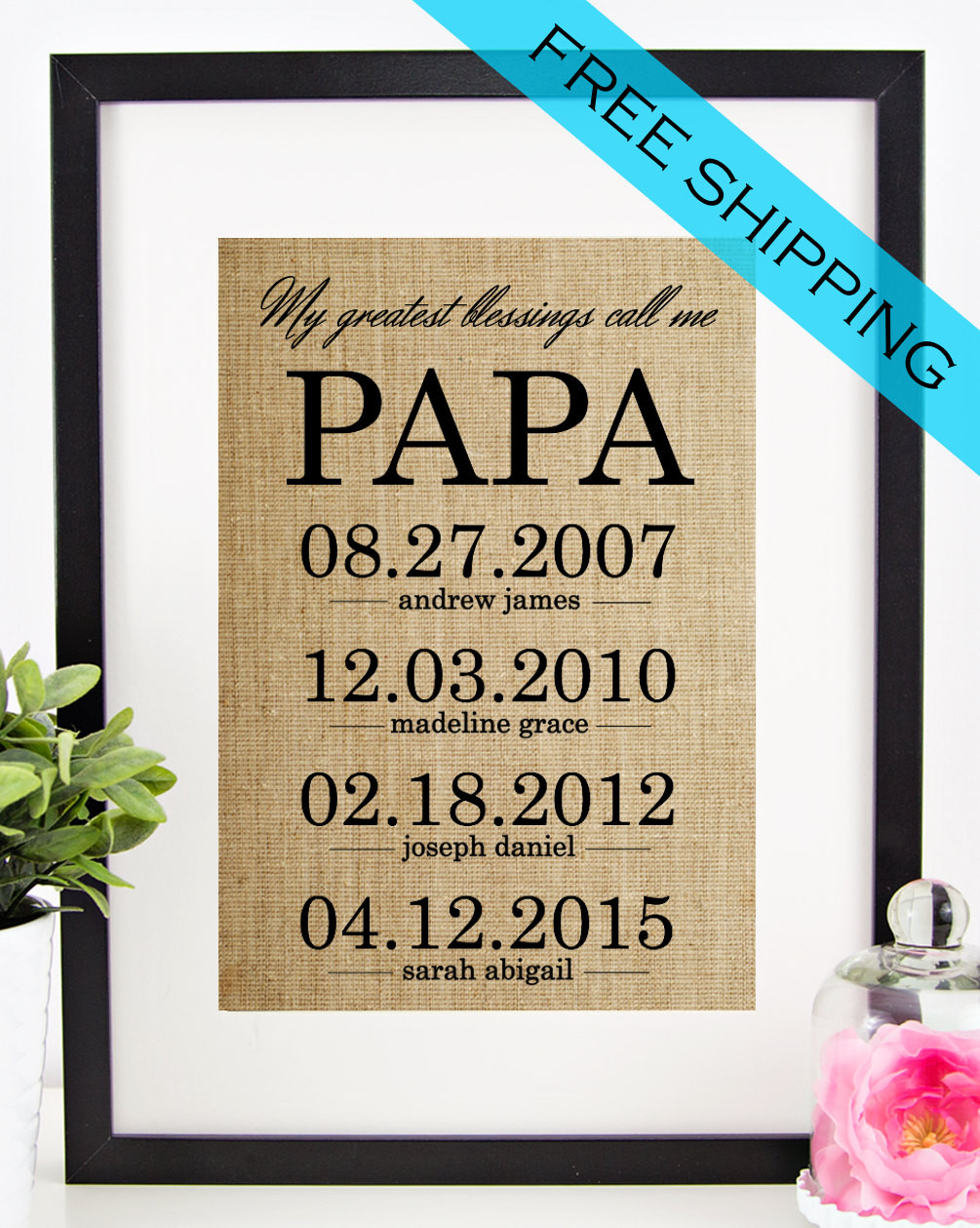 Father'S Day Gift Ideas For Papa
 Personalized PAPA Gift Father s Day Gift for Grandfather