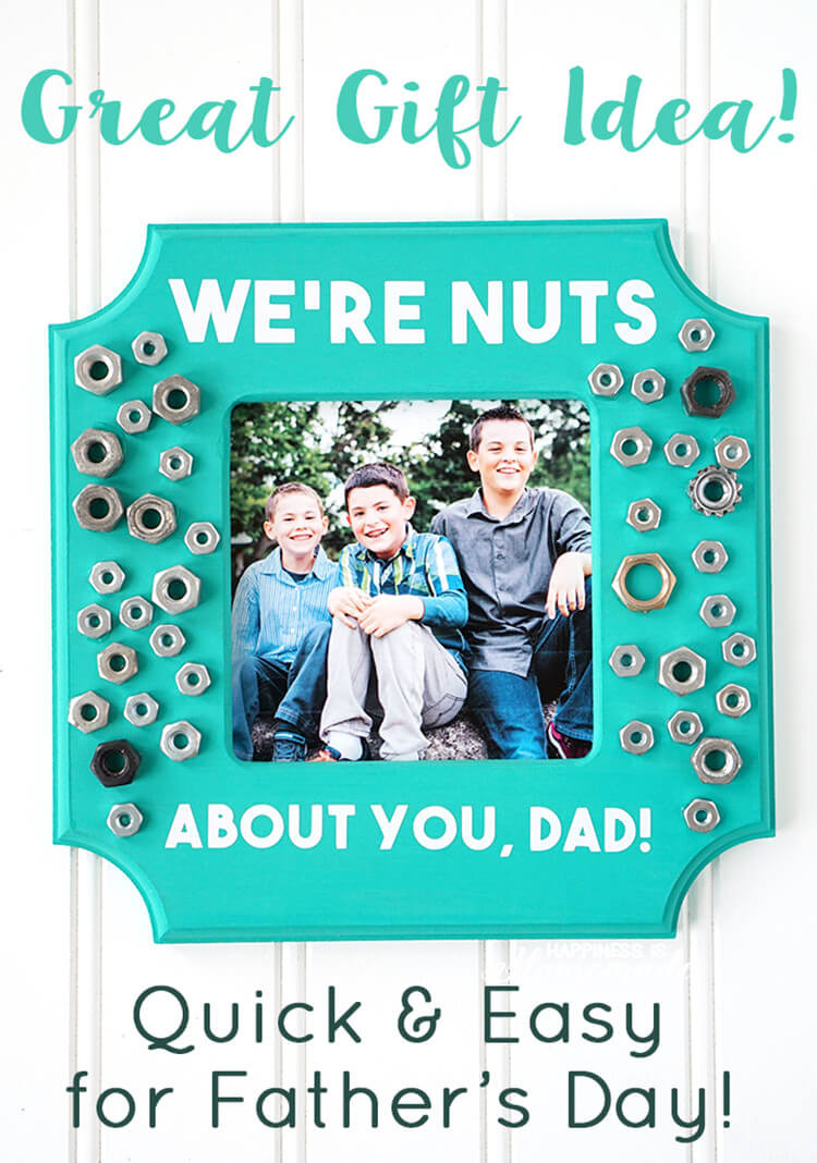 Father'S Day Photo Gift Ideas
 "We re Nuts About You" Father s Day Frame Gift Idea