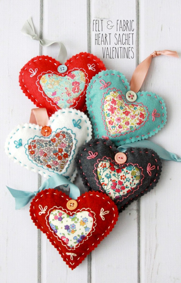 Felt Crafts For Adults
 12 Scrap Busting Projects for Valentine s Day
