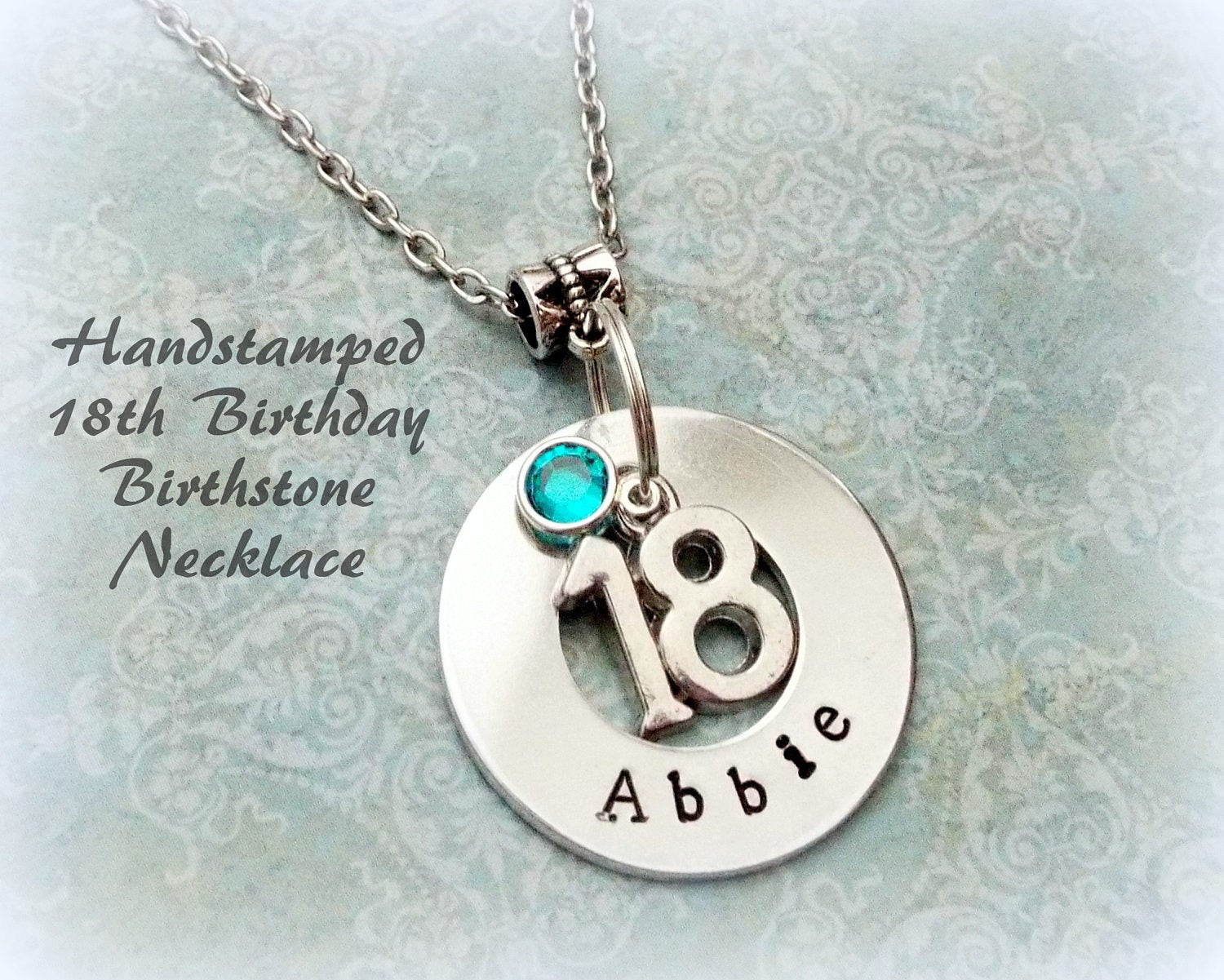 Female 18Th Birthday Gift Ideas
 18th Birthday Gift Personalized Handstamped Girl