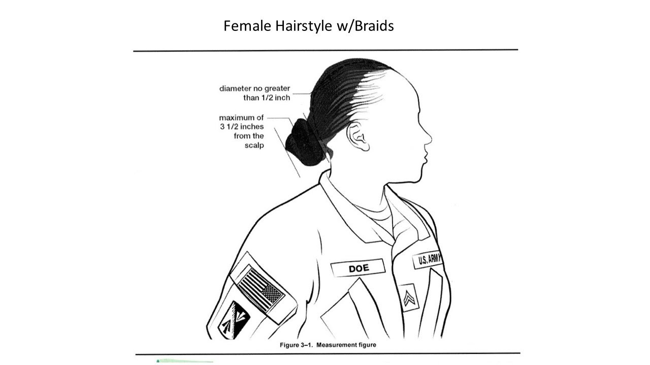 Female Authorized Hairstyles Army
 Hair and Grooming Standards 1SG Trina Hines