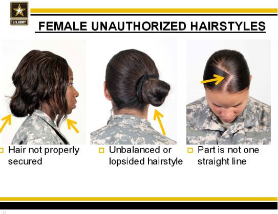Female Authorized Hairstyles Army
 “Female Unauthorized Hairstyles” and the US Army
