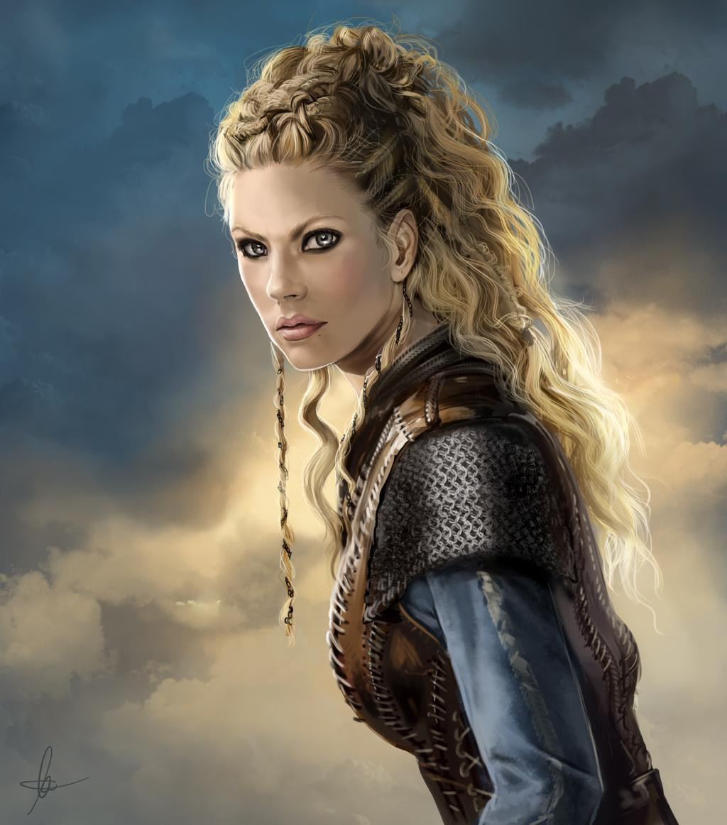 Female Warrior Hairstyles
 Lagertha by Aomori on DeviantArt