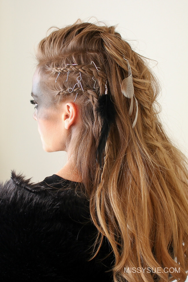 Female Warrior Hairstyles
 Viking Warrior Halloween Hairstyle