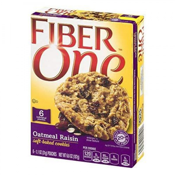 Fiber In Oatmeal Cookies
 Shop GMI FIBER ONE COOKIES Oatmeal Raisin Soft Baked