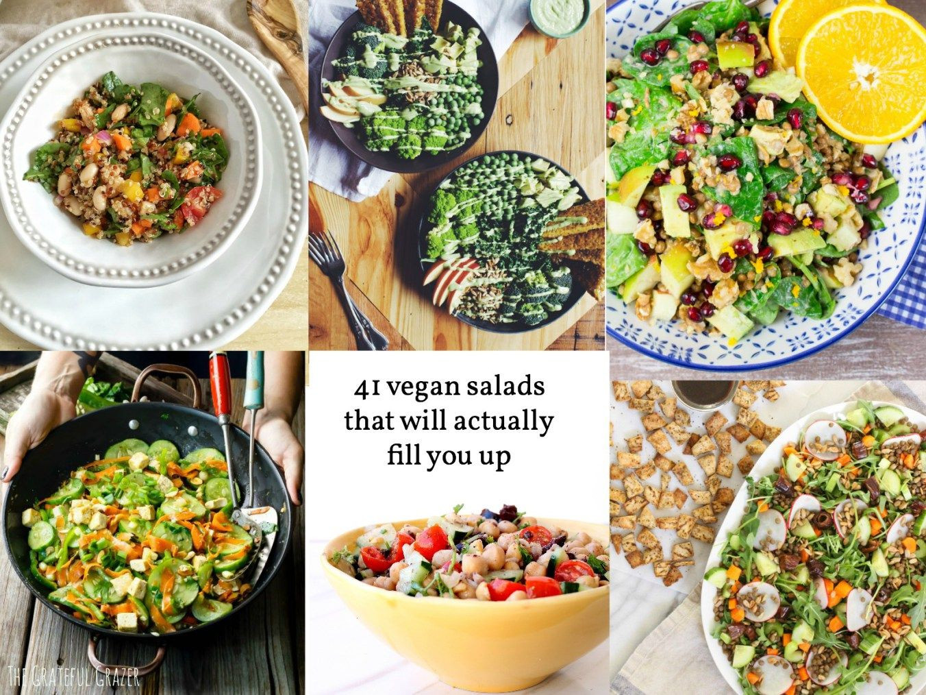 Filling Vegetarian Recipes
 Filling vegan salads that will actually fill you up