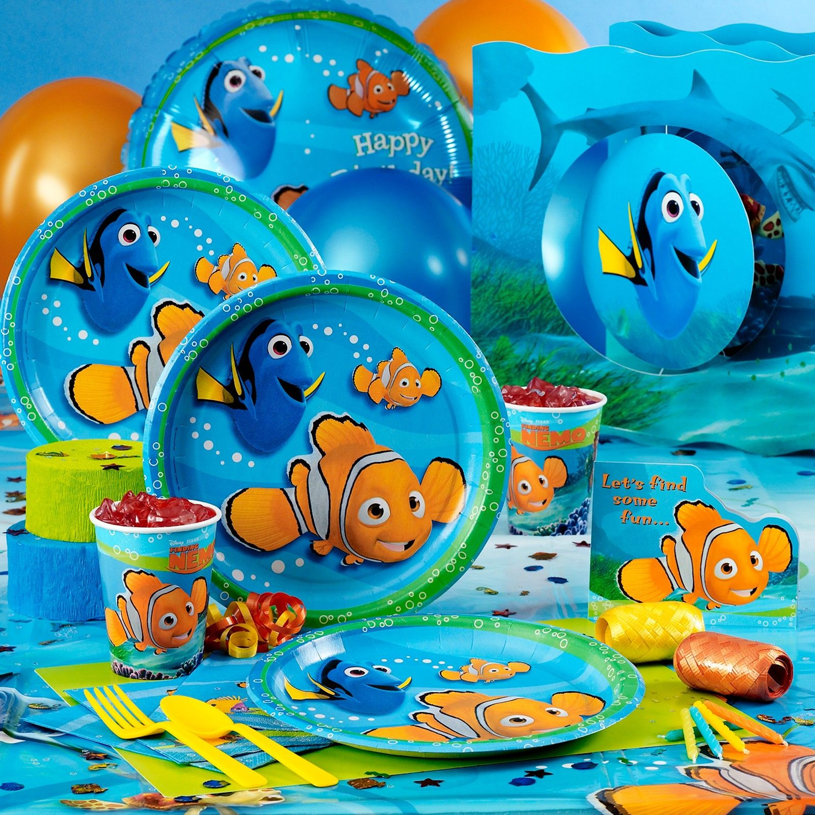 Finding Nemo Birthday Decorations
 Finding Nemo Deluxe Party Pack