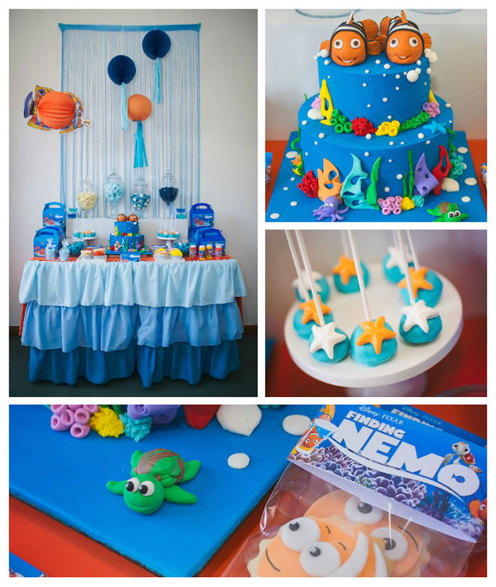 Finding Nemo Birthday Decorations
 Kara s Party Ideas Finding Nemo themed birthday party