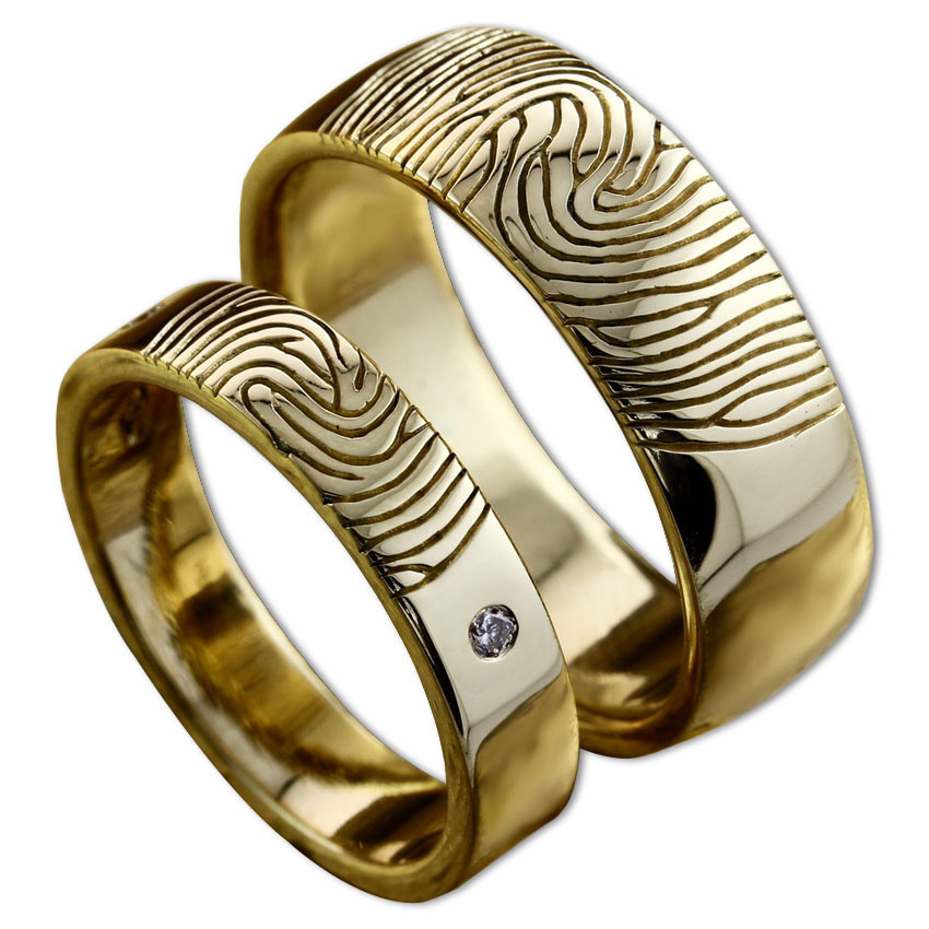 Fingerprint Wedding Rings
 Fingerprint Wedding Rings — Engagement Rings Dubai